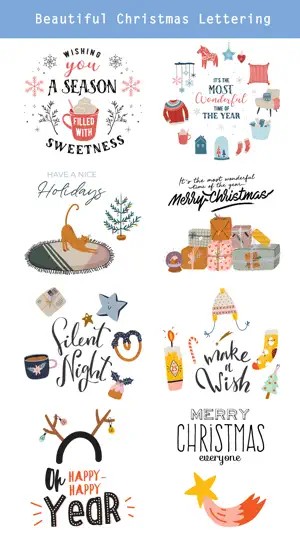 Christmas Hand Drawn Stickers