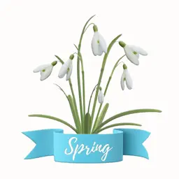 Beauty Spring Flower Stickers