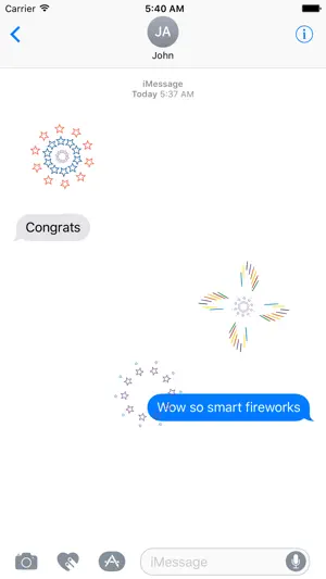 Animated Fireworks - Stickers