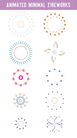 Animated Fireworks - Stickers