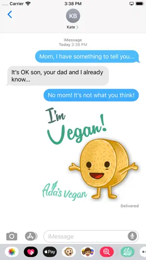 Adas Vegan Stickers