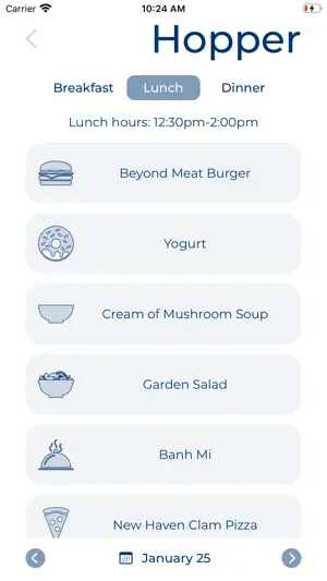 Yale Menus